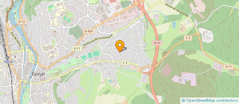 localisation de l'entreprise PALMYRA à EPINAL