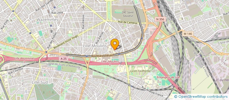 localisation de l'entreprise PALMYRE C à LILLE