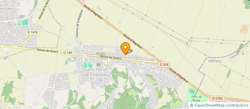 localisation de l'entreprise PALNAT IMMO  SAINT-PIERRE-DE-CHANDIEU