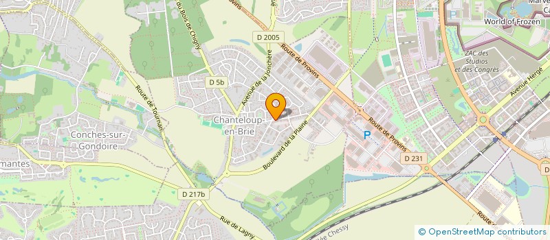 localisation de l'entreprise PALO.F  CHANTELOUP-EN-BRIE