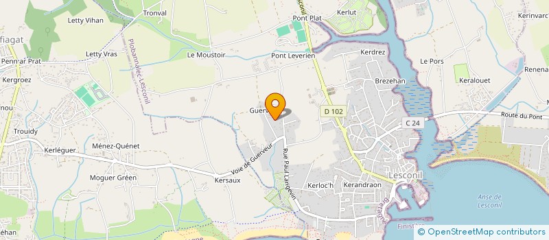 localisation de l'entreprise PALOEMA  PLOBANNALEC-LESCONIL