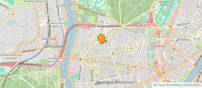 localisation de l'entreprise PALOGA CONSULTING à BOULOGNE-BILLANCOURT