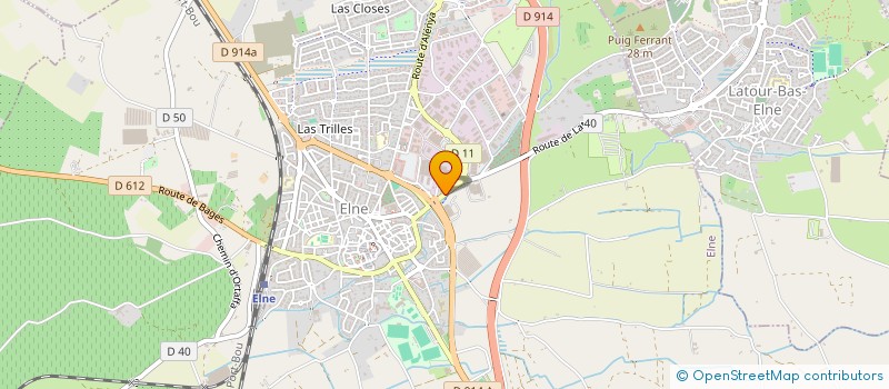 localisation de l'entreprise PALOL  ELNE