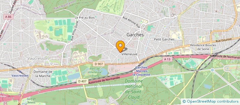 localisation de l'entreprise PALOMA à GARCHES