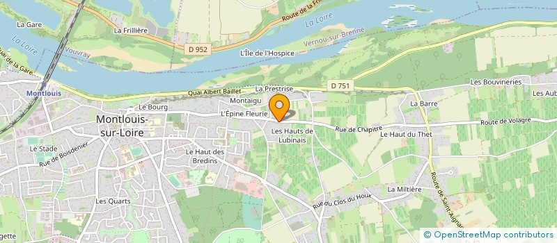 localisation de l'entreprise PALOMA à MONTLOUIS-SUR-LOIRE