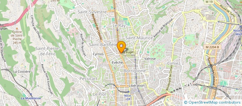 localisation de l'entreprise PALOMA à NICE