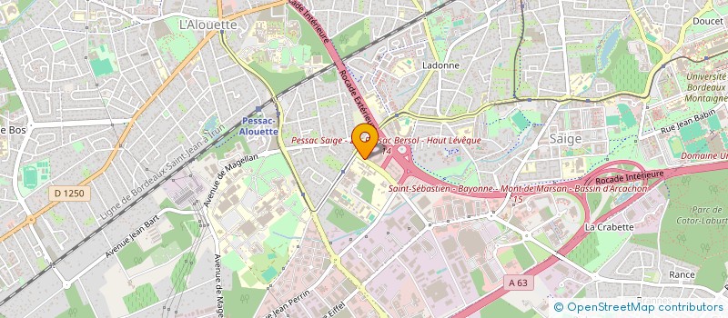 localisation de l'entreprise PALOMA C  PESSAC