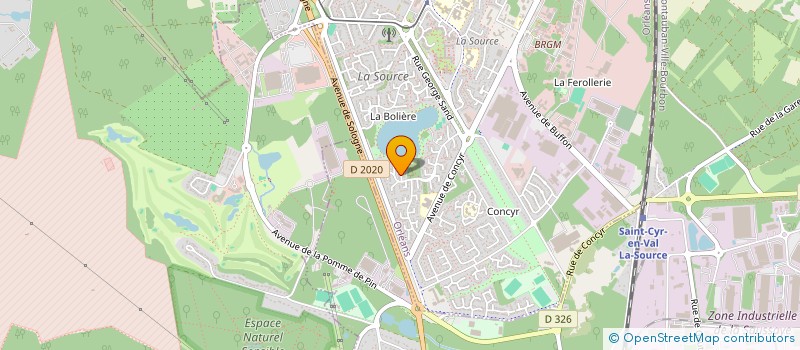 localisation de l'entreprise PALOMA INVEST à ORLEANS