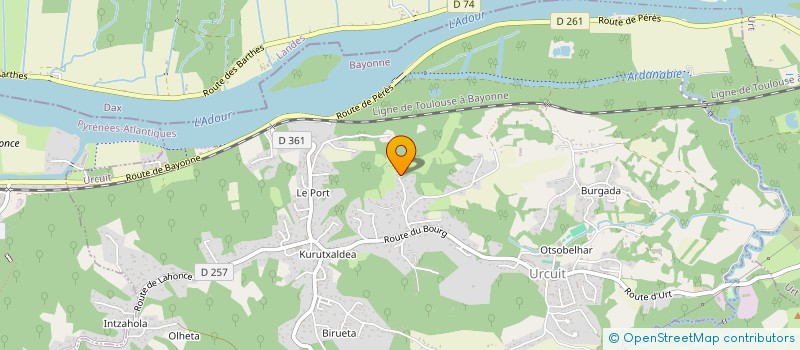 localisation de l'entreprise PALOMA SCI  URCUIT