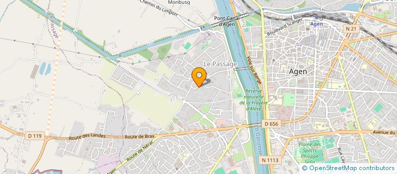 localisation de l'entreprise PALOMA SELARL  LE PASSAGE