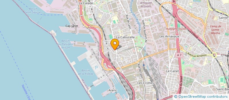 localisation de l'entreprise PALOMARES à MARSEILLE