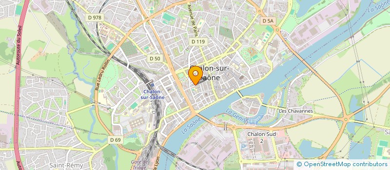 localisation de l'entreprise PALOMBE  CHALON-SUR-SAONE