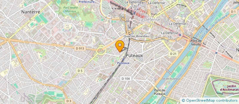 localisation de l'entreprise PALOMBELLA PRODUCTIONS  PUTEAUX