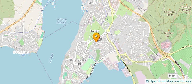 localisation de l'entreprise PALOMBES 1  BALARUC-LES-BAINS