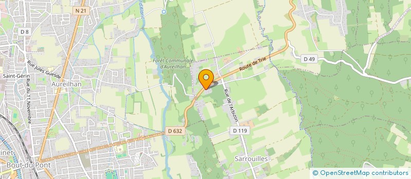 localisation de l'entreprise PALOMINO PEINTURE  SARROUILLES