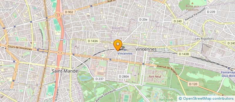 localisation de l'entreprise PALOMINO THEATRE à VINCENNES