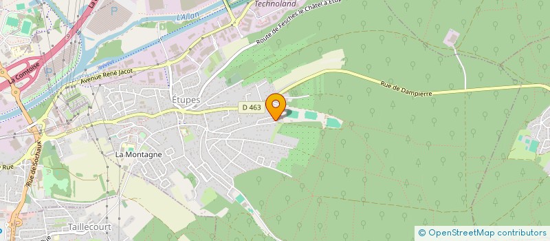 localisation de l'entreprise PALONA  ETUPES