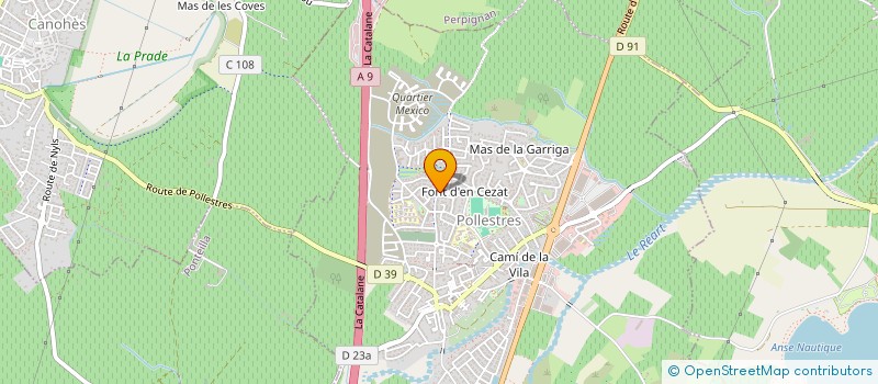 localisation de l'entreprise PALOSAN  POLLESTRES