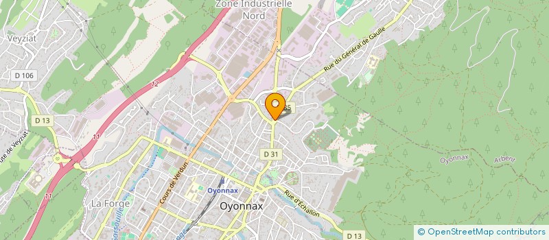 localisation de l'entreprise PALOSIMA à OYONNAX