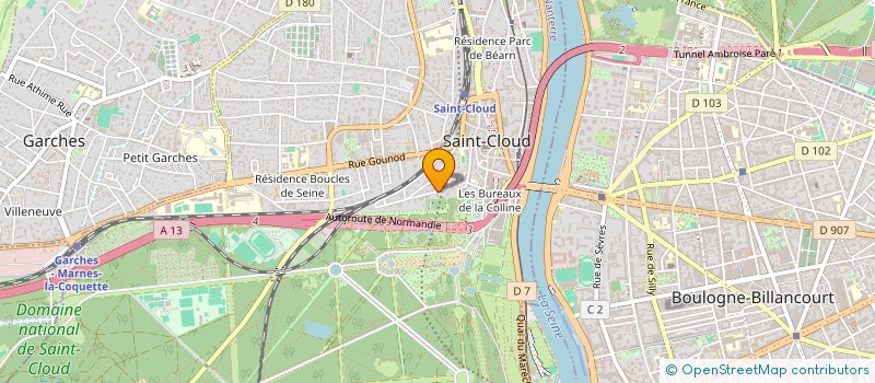 localisation de l'entreprise PALOUMA à SAINT-CLOUD