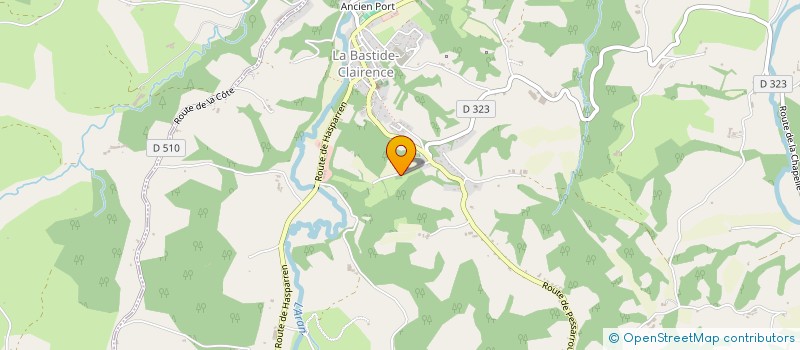 localisation de l'entreprise PALOUMA  LA BASTIDE-CLAIRENCE