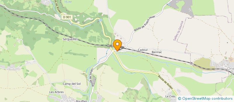 localisation de l'entreprise PALOUMA  SALLES-LA-SOURCE