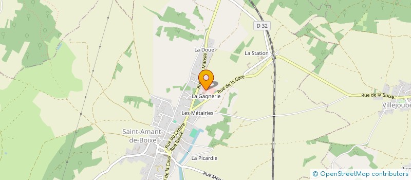 localisation de l'entreprise PALOUMBA à SAINT-AMANT-DE-BOIXE