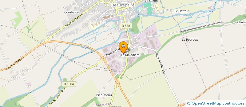 localisation de l'entreprise PALOZAC  BEAUREPAIRE