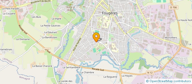 localisation de l'entreprise PALR  FOUGERES