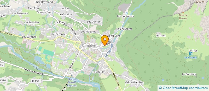 localisation de l'entreprise PALROAGDE  SAMOENS