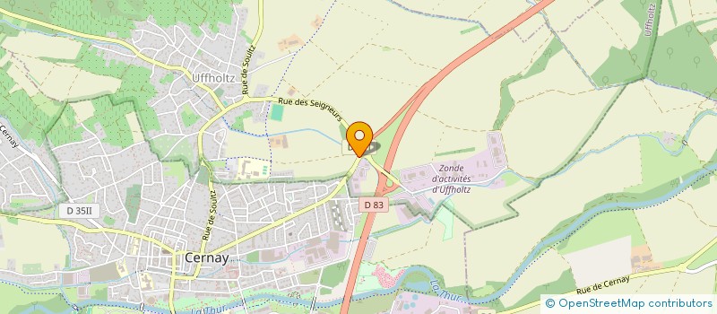 localisation de l'entreprise PALS SERVICES ALSACE  UFFHOLTZ