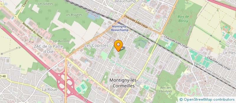 localisation de l'entreprise PALTEMPS TRANSPORT  MONTIGNY-LES-CORMEILLES