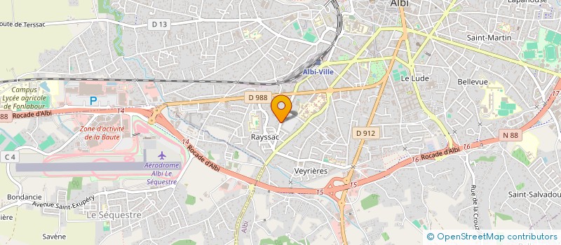 localisation de l'entreprise PALTENA  ALBI