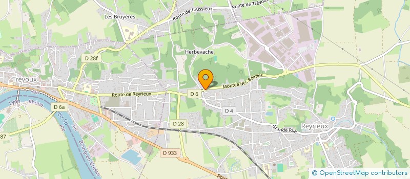 localisation de l'entreprise PALTYMB à REYRIEUX