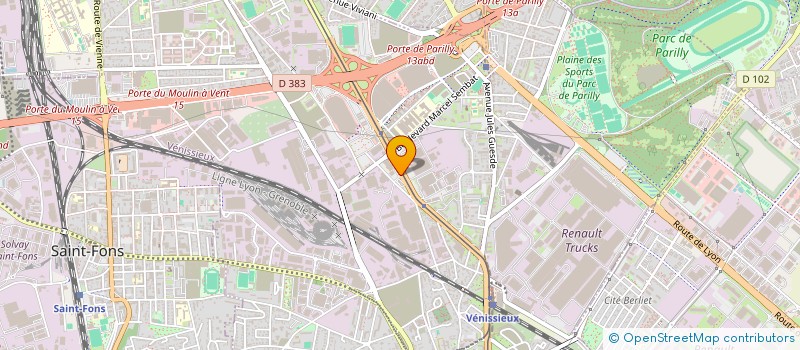 localisation de l'entreprise PALUMO à VENISSIEUX