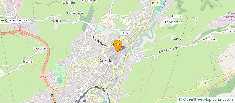 localisation de l'entreprise PALUSINSKI à AURILLAC