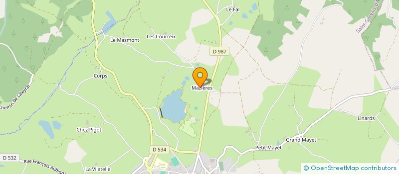 localisation de l'entreprise PALUVI  SAINT-GERVAIS-D'AUVERGNE