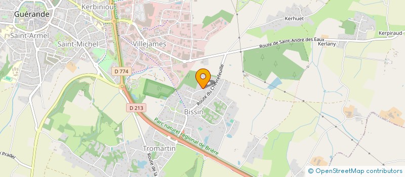 localisation de l'entreprise PALVADENT  GUERANDE