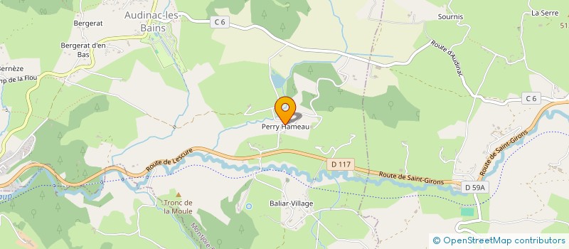 localisation de l'entreprise PALYMA à MONTJOIE-EN-COUSERANS