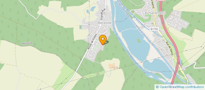 localisation de l'entreprise PAM 11  MEREVILLE