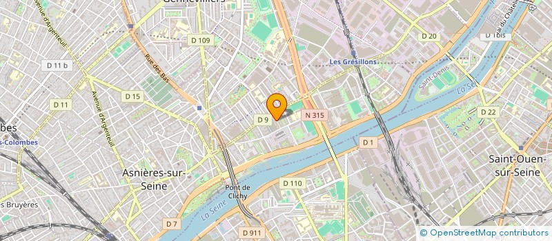 localisation de l'entreprise PAM à ASNIERES-SUR-SEINE