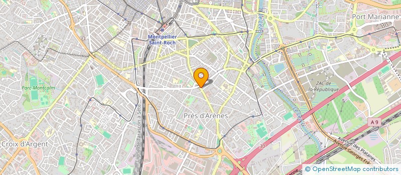 localisation de l'entreprise PAM à MONTPELLIER