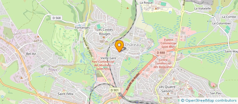 localisation de l'entreprise PAM  ONET-LE-CHATEAU