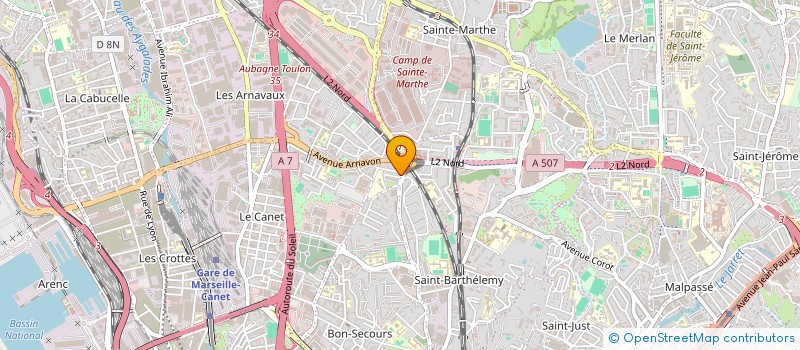localisation de l'entreprise PAM à MARSEILLE