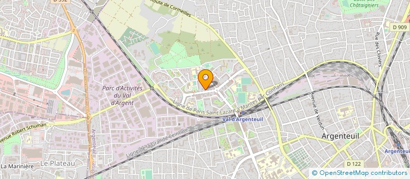 localisation de l'entreprise PAM à ARGENTEUIL