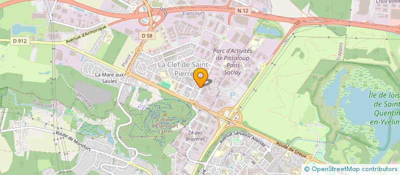 localisation de l'entreprise PAM  ELANCOURT