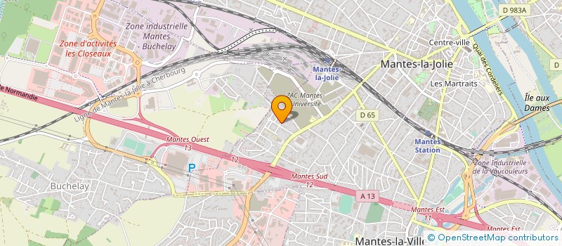 localisation de l'entreprise PAM  MANTES-LA-VILLE