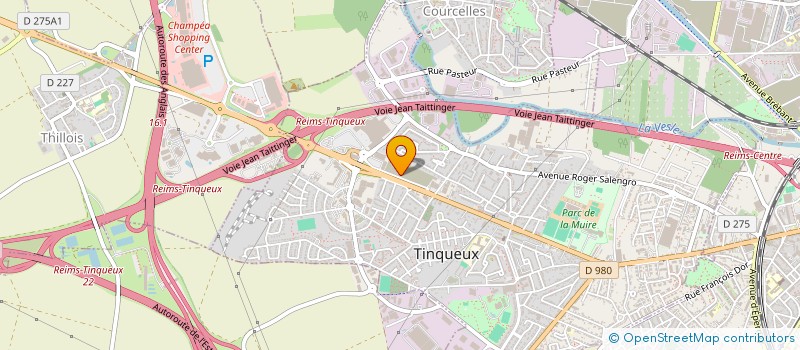 localisation de l'entreprise PAM  TINQUEUX