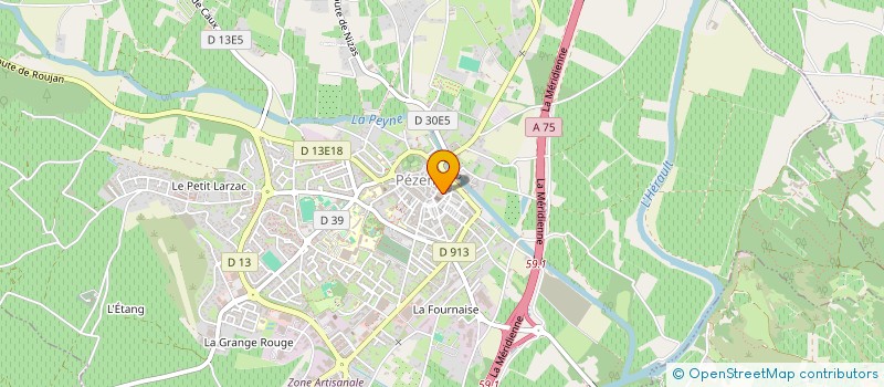 localisation de l'entreprise PAM  PEZENAS