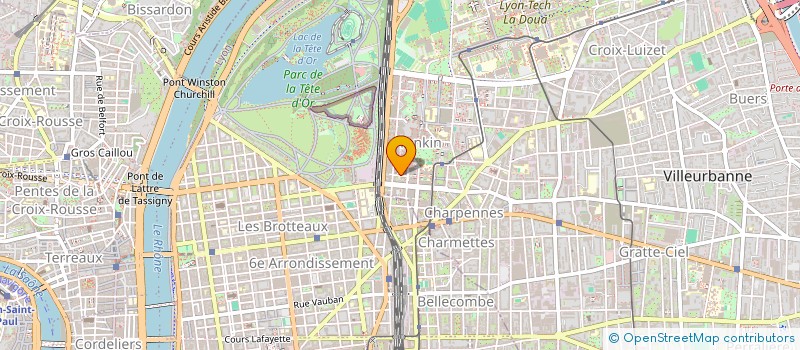 localisation de l'entreprise PAM  VILLEURBANNE